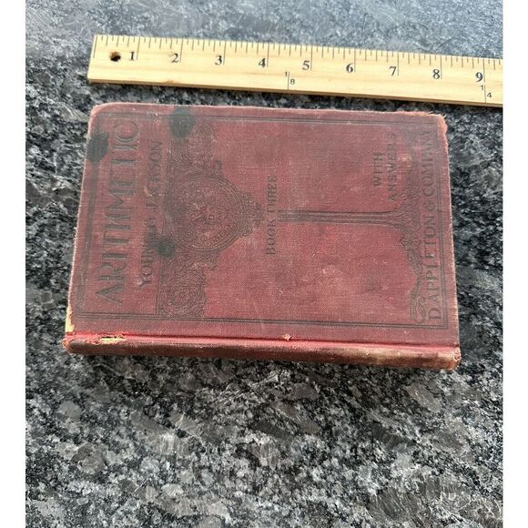 Antique School Book Arithmetic 1906 Young Jackson Appleton Vol 3 Textbook - Picture 3 of 13